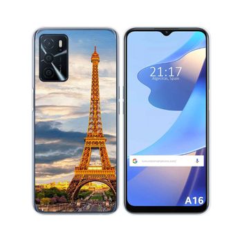 Funda Silicona Oppo A16 / A16s Diseño Paris