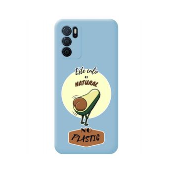 Funda Silicona Líquida Azul Oppo A16 / A16s Diseño Culo Natural