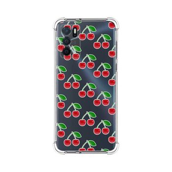 Funda Silicona Antigolpes Oppo A16 / A16s Diseño Cerezas