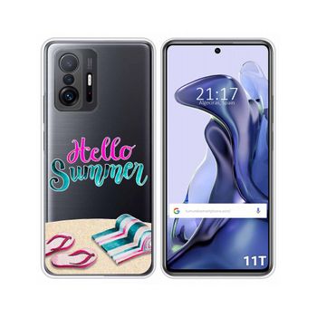 Funda Silicona Transparente Xiaomi 11t 5g / 11t Pro 5g Diseño Summer