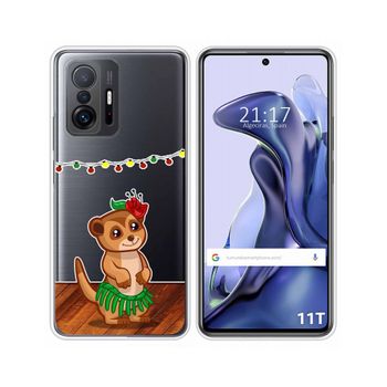 Funda Silicona Transparente Xiaomi 11t 5g / 11t Pro 5g Diseño Suricata