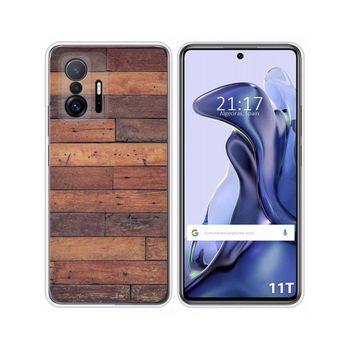 Funda Silicona Xiaomi 11t 5g / 11t Pro 5g Diseño Madera 03