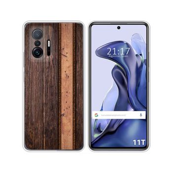 Funda Silicona Xiaomi 11t 5g / 11t Pro 5g Diseño Madera 05