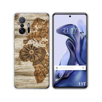 Funda Silicona Xiaomi 11t 5g / 11t Pro 5g Diseño Madera 07