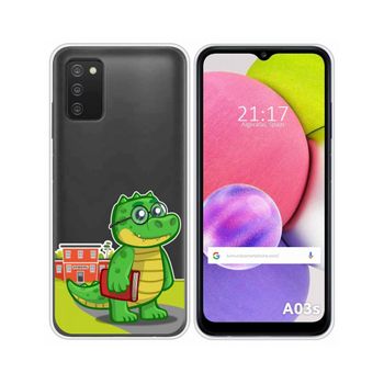 Funda Silicona Transparente Samsung Galaxy A03s Diseño Coco