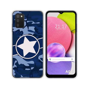 Funda Silicona Samsung Galaxy A03s Diseño Camuflaje 03