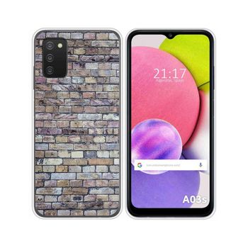 Funda Silicona Samsung Galaxy A03s Diseño Ladrillo 02