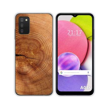 Funda Silicona Samsung Galaxy A03s Diseño Madera 04