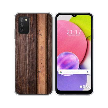 Funda Silicona Samsung Galaxy A03s Diseño Madera 05