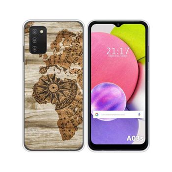 Funda Silicona Samsung Galaxy A03s Diseño Madera 07