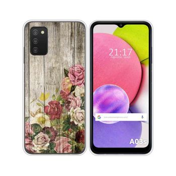 Funda Silicona Samsung Galaxy A03s Diseño Madera 08