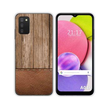 Funda Silicona Samsung Galaxy A03s Diseño Madera 09