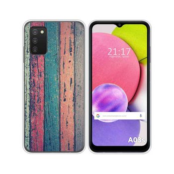 Funda Silicona Samsung Galaxy A03s Diseño Madera 10