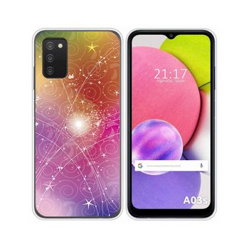 Funda Silicona Samsung Galaxy A03s Diseño Abstracto