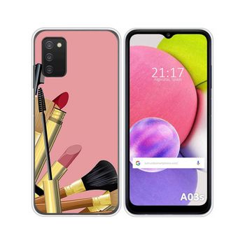 Funda Silicona Samsung Galaxy A03s Diseño Brochas