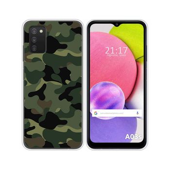 Funda Silicona Samsung Galaxy A03s Diseño Camuflaje