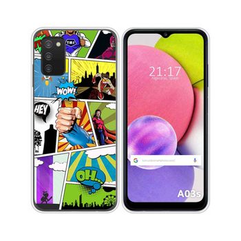 Funda Silicona Samsung Galaxy A03s Diseño Comic