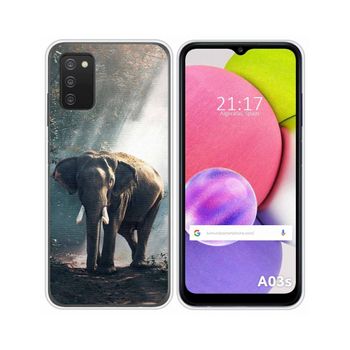 Funda Silicona Samsung Galaxy A03s Diseño Elefante