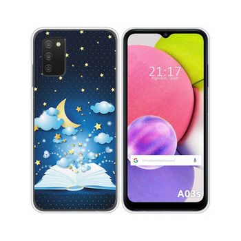 Funda Silicona Samsung Galaxy A03s Diseño Libro Cuentos