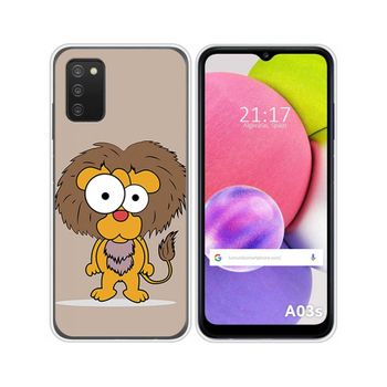 Funda Silicona Samsung Galaxy A03s Diseño Leon