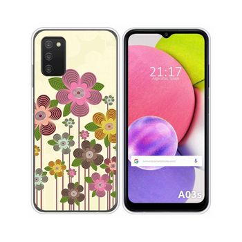 Funda Silicona Samsung Galaxy A03s Diseño Primavera En Flor