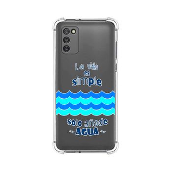 Funda Silicona Antigolpes Samsung Galaxy A03s Diseño Agua