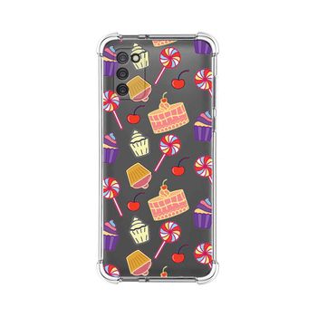 Funda Silicona Antigolpes Samsung Galaxy A03s Diseño Dulces 01