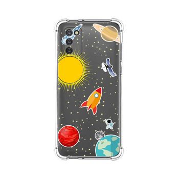 Funda Silicona Antigolpes Samsung Galaxy A03s Diseño Espacio