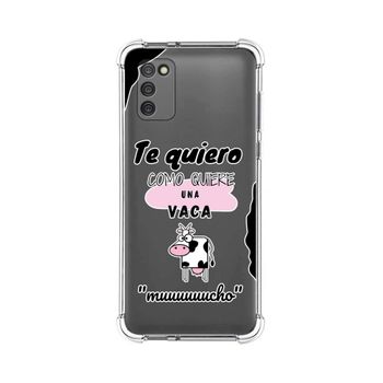 Funda Silicona Antigolpes Samsung Galaxy A03s Diseño Vaca