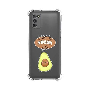 Funda Silicona Antigolpes Samsung Galaxy A03s Diseño Vegan Life