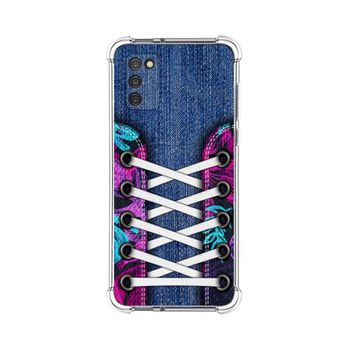 Funda Silicona Antigolpes Samsung Galaxy A03s Diseño Zapatillas 06