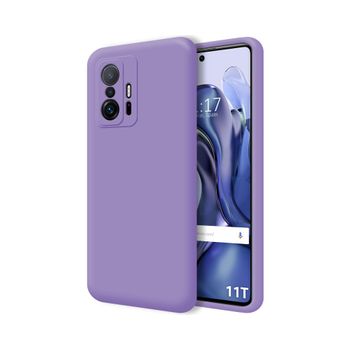 Funda Silicona Líquida Ultra Suave Xiaomi 11t 5g / 11t Pro 5g Color Morada