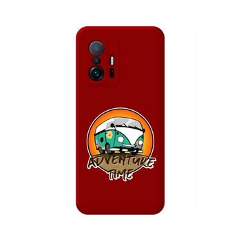 Funda Silicona Líquida Roja Xiaomi 11t 5g / 11t Pro 5g Diseño Adventure Time