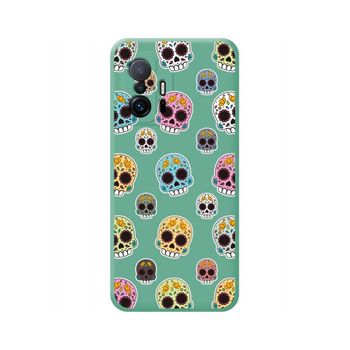 Funda Silicona Líquida Verde Xiaomi 11t 5g / 11t Pro 5g Diseño Catrina