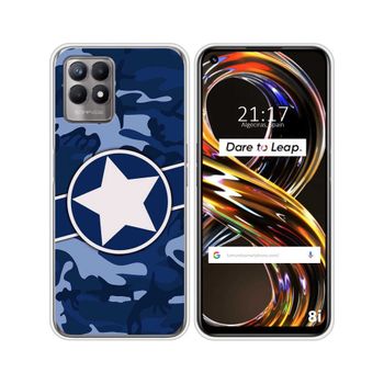 Funda Silicona Realme 8i Diseño Camuflaje 03