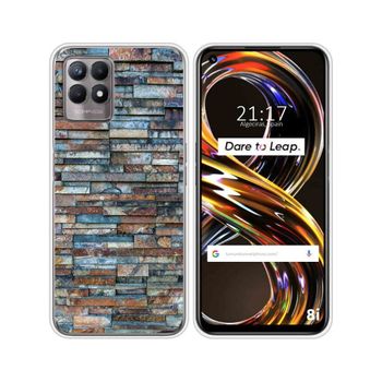 Funda Silicona Realme 8i Diseño Ladrillo 05