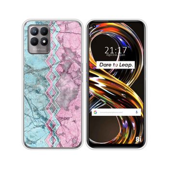 Funda Silicona Realme 8i Diseño Mármol 08