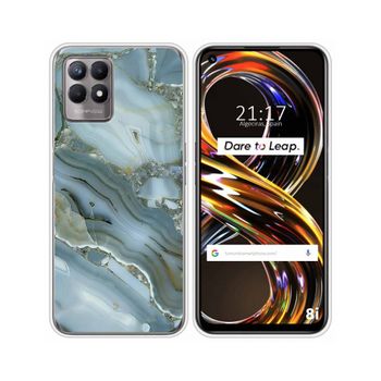 Funda Silicona Realme 8i Diseño Mármol 09