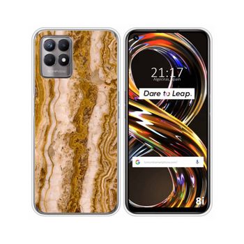 Funda Silicona Realme 8i Diseño Mármol 10