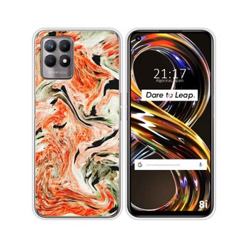 Funda Silicona Realme 8i Diseño Mármol 12