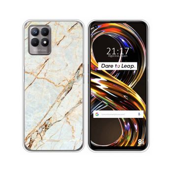 Funda Silicona Realme 8i Diseño Mármol 13