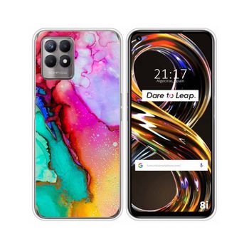 Funda Silicona Realme 8i Diseño Mármol 15