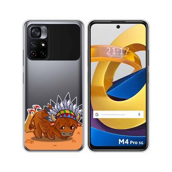 Funda Silicona Transparente Xiaomi Poco M4 Pro 5g Diseño Bufalo