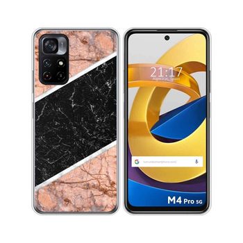 Funda Silicona Xiaomi Poco M4 Pro 5g Diseño Mármol 07