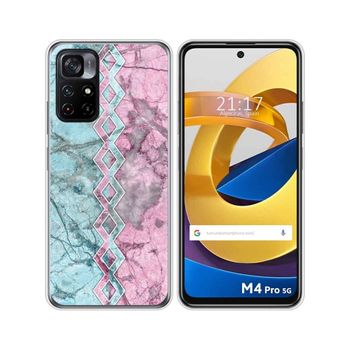 Funda Silicona Xiaomi Poco M4 Pro 5g Diseño Mármol 08