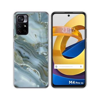 Funda Silicona Xiaomi Poco M4 Pro 5g Diseño Mármol 09