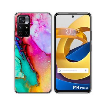 Funda Silicona Xiaomi Poco M4 Pro 5g Diseño Mármol 15