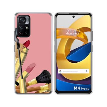 Funda Silicona Xiaomi Poco M4 Pro 5g Diseño Brochas