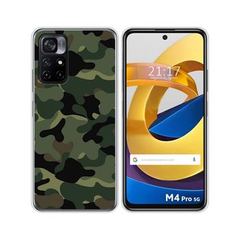 Funda Silicona Xiaomi Poco M4 Pro 5g Diseño Camuflaje