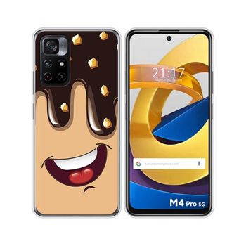 Funda Silicona Xiaomi Poco M4 Pro 5g Diseño Helado Chocolate